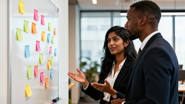 digital transformation consulting meeting whiteboard strategy